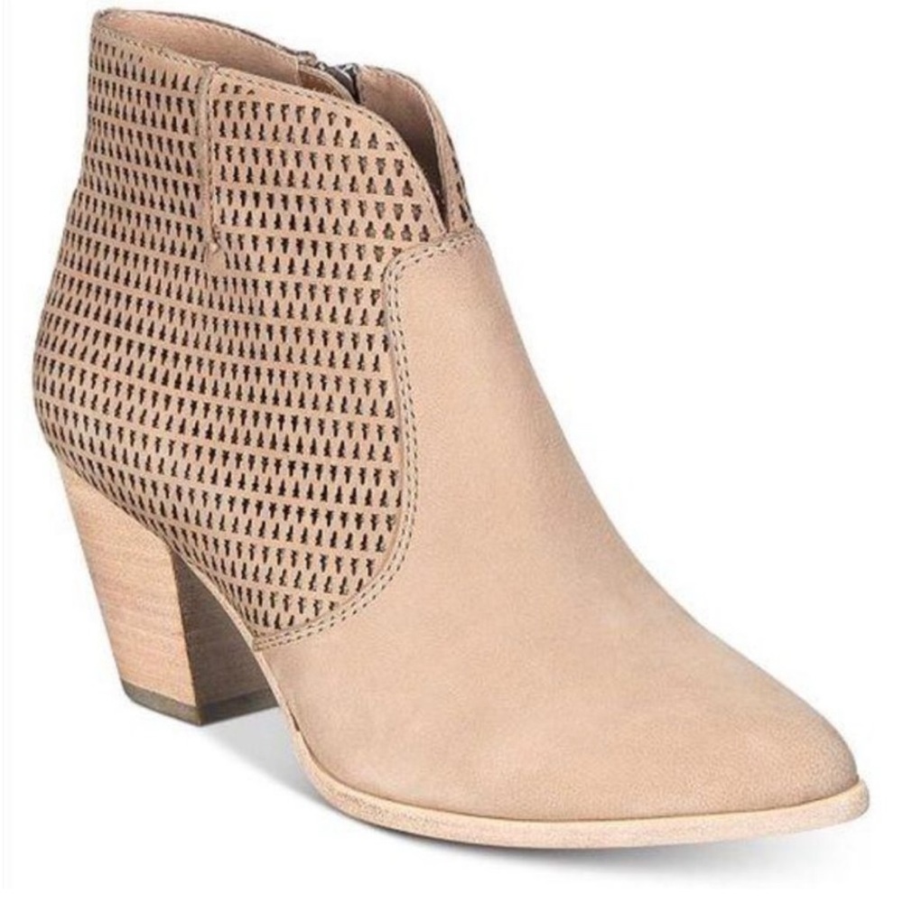 Frye Jennifer Perforated Leather Ankle Bootie 7.5